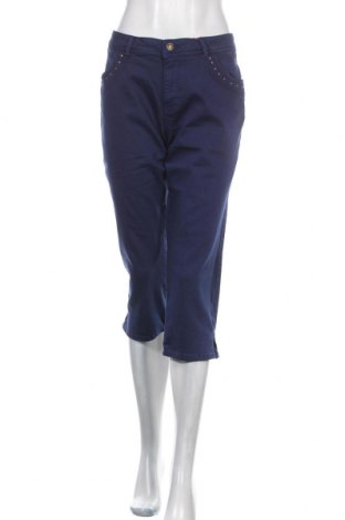 Damskie spodnie S.Oliver, Rozmiar L, Kolor Niebieski, 56% bawełna, 42% wiskoza, 2% elastyna, Cena 148,20 zł