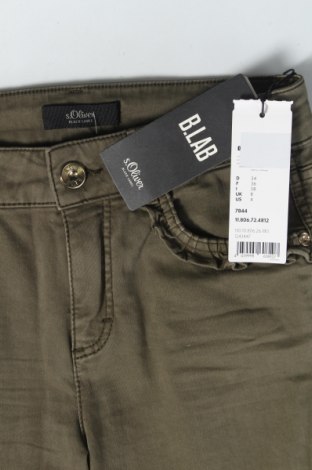 Γυναικείο παντελόνι S.Oliver Black Label, Μέγεθος XS, Χρώμα Πράσινο, 97% βαμβάκι, 3% ελαστάνη, Τιμή 26,13 €
