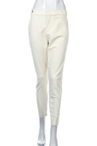 Дамски панталон Vero Moda, Размер L, Цвят Екрю, 49% памук, 48% полиамид, 3% еластан, Цена 63,20 лв.