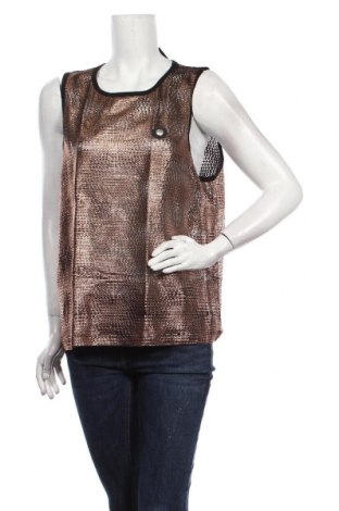 Γυναικείο αμάνικο μπλουζάκι ES Collection, Μέγεθος 3XL, Χρώμα Καφέ, 90% πολυαμίδη, 10% ελαστάνη, Τιμή 11,47 €