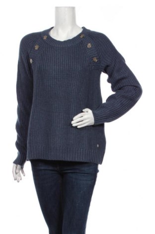 Дамски пуловер H.i.s, Размер S, Цвят Син, 50% памук, 50% полиакрил, Цена 22,25 лв.