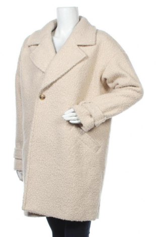 Γυναικείο παλτό Etam, Μέγεθος L, Χρώμα Εκρού, Πολυεστέρας, Τιμή 73,06 €