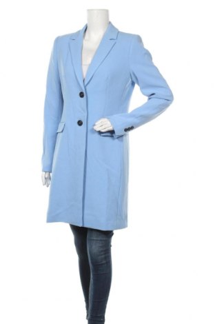 Дамско палто Zero, Размер M, Цвят Син, 62% полиестер, 33% вискоза, 5% еластан, Цена 132,30 лв.