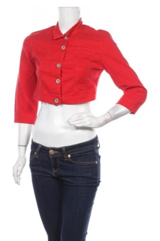 Γυναικείο μπουφάν Bershka, Μέγεθος L, Χρώμα Κόκκινο, Τιμή 10,17 €