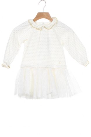 Παιδικό φόρεμα Petit Bateau, Μέγεθος 12-18m/ 80-86 εκ., Χρώμα Λευκό, 96% βαμβάκι, 2% πολυαμίδη, 2% πολυεστέρας, Τιμή 24,54 €