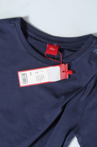 Детска тениска S.Oliver, Размер 8-9y/ 134-140 см, Цвят Син, Памук, Цена 27,00 лв.