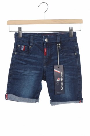 Pantaloni scurți pentru copii Old River, Mărime 4-5y/ 110-116 cm, Culoare Albastru, 70% bumbac, 28% poliester, 2% elastan, Preț 87,83 Lei