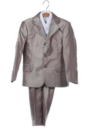 Детски костюм, Размер 3-4y/ 104-110 см, Цвят Сив, 65% памук, 35% полиестер, Цена 22,25 лв.