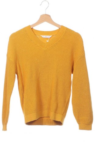 Детски пуловер Mango, Размер 12-13y/ 158-164 см, Цвят Жълт, Памук, Цена 36,75 лв.