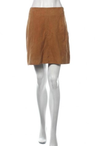 Kožená sukně  Comptoir Des Cotonniers, Velikost L, Barva Hnědá, Přírodní velur , Cena  1 410,00 Kč