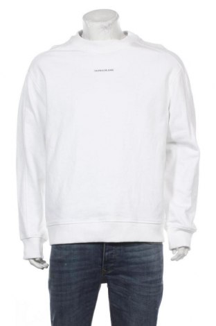 Мъжка блуза Calvin Klein Jeans, Размер L, Цвят Бял, Памук, Цена 132,30 лв.