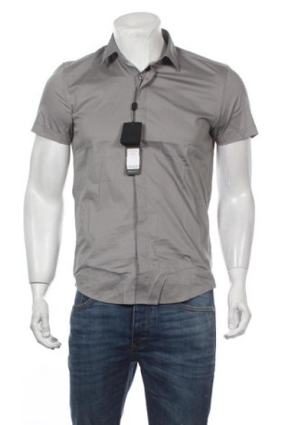 Мъжка риза Antony Morato, Размер S, Цвят Сив, 76% памук, 21% полиамид, 3% еластан, Цена 29,75 лв.