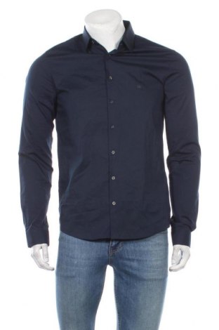 Мъжка риза Calvin Klein, Размер M, Цвят Син, 96% памук, 4% еластан, Цена 118,30 лв.