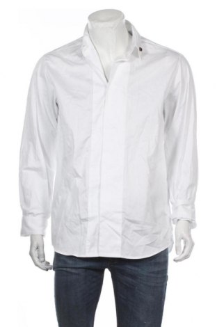 Мъжка риза Just Cavalli, Размер L, Цвят Бял, Памук, Цена 216,75 лв.