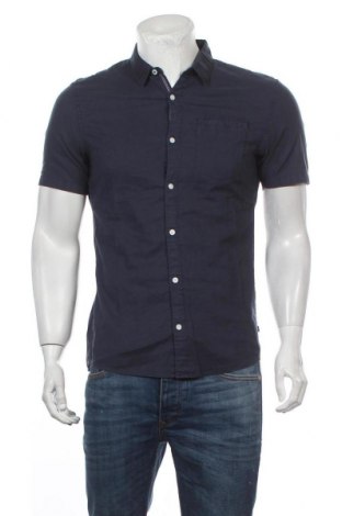 Мъжка риза Q/S by S.Oliver, Размер M, Цвят Син, 70% памук, 30% лен, Цена 55,30 лв.