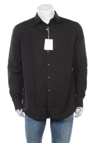 Ανδρικό πουκάμισο Rodier, Μέγεθος XL, Χρώμα Μαύρο, 65% πολυεστέρας, 35% βαμβάκι, Τιμή 34,10 €