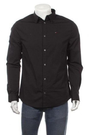 Мъжка риза Tommy Hilfiger, Размер L, Цвят Сив, 97% памук, 3% еластан, Цена 118,30 лв.