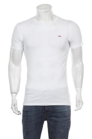 Ανδρικό t-shirt Diesel, Μέγεθος S, Χρώμα Λευκό, 95% βαμβάκι, 5% ελαστάνη, Τιμή 35,56 €