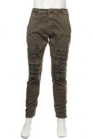 Męskie jeansy Indicode, Rozmiar M, Kolor Zielony, 98% bawełna, 2% elastyna, Cena 157,93 zł