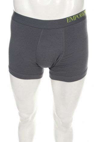 Мъжки комплект Emporio Armani Underwear, Размер M, Цвят Сив, 95% памук, 5% еластан, Цена 96,75 лв.