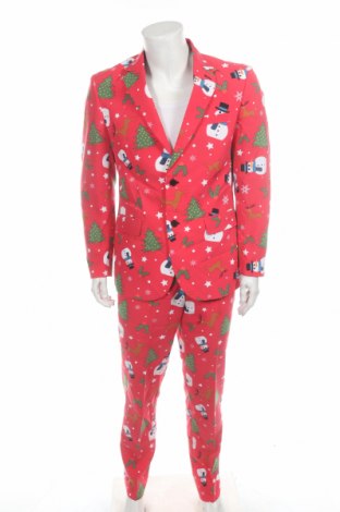 Herrenanzug Oppo Suits, Größe L, Farbe Rot, Polyester, Preis 28,95 €