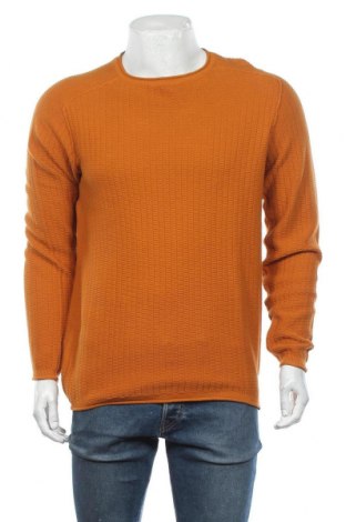 Мъжки пуловер Indicode, Размер L, Цвят Жълт, Памук, Цена 47,40 лв.