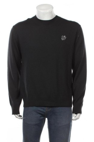 Мъжки пуловер McQ Alexander McQueen, Размер M, Цвят Сив, Вълна, Цена 142,25 лв.