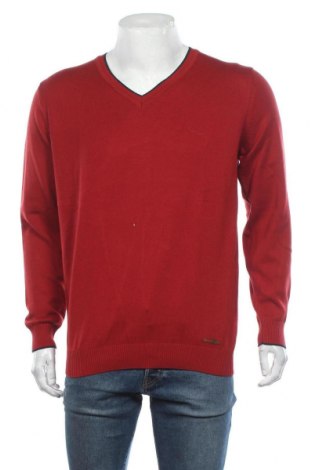 Pulover de bărbați Paul Parker, Mărime XL, Culoare Roșu, 70% modal, 30% bumbac, Preț 392,27 Lei