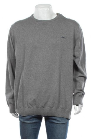 Мъжки пуловер S.Oliver, Размер 3XL, Цвят Сив, Памук, Цена 59,40 лв.