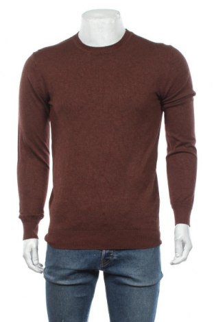 Мъжки пуловер Scotch & Soda, Размер M, Цвят Кафяв, 81% памук, 19% полиамид, Цена 137,40 лв.