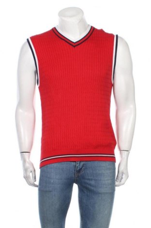 Мъжки пуловер Van Heusen, Размер XL, Цвят Червен, Памук, Цена 6,72 лв.