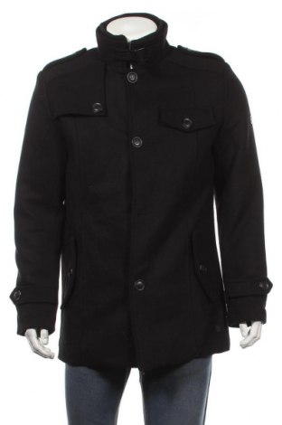 Pánsky kabát  Indigo, Veľkosť M, Farba Čierna, 50% vlna, 50% polyester, Cena  28,34 €