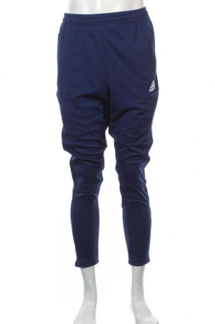 Pantaloni trening de bărbați Adidas, Mărime M, Culoare Albastru, Poliester, Preț 269,74 Lei