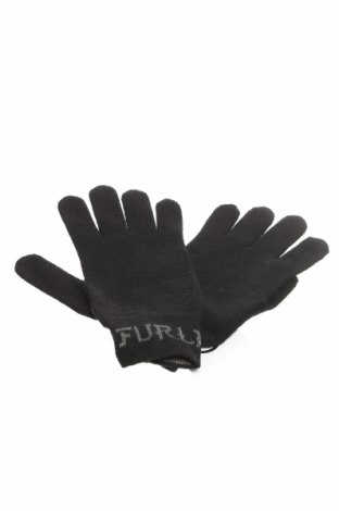 Rękawiczki Furla, Kolor Czarny, 50% wełna, 43% octan, 4% poliester, Cena 397,15 zł