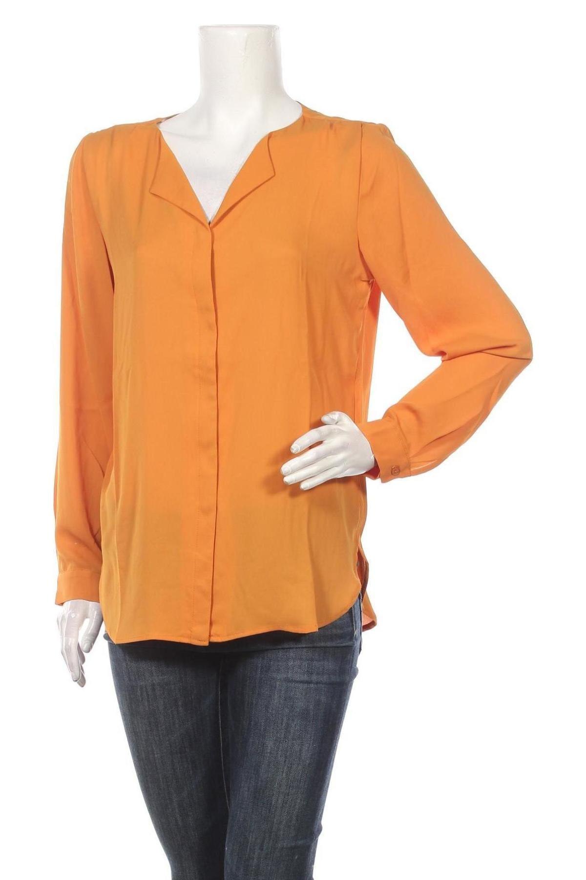 Γυναικείο πουκάμισο Vila, Μέγεθος M, Χρώμα Κίτρινο, 100% πολυεστέρας, Τιμή 14,23 €
