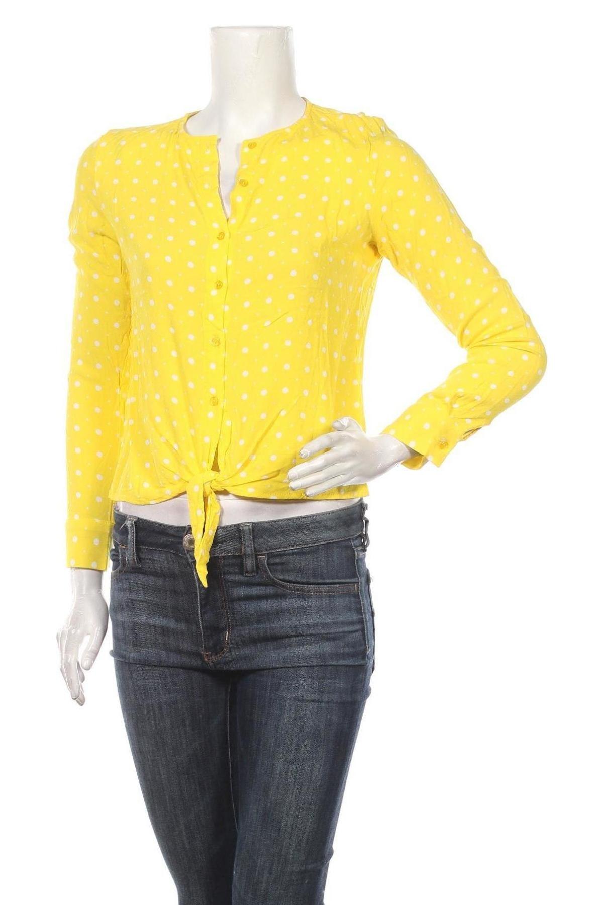 Γυναικείο πουκάμισο Zero, Μέγεθος XS, Χρώμα Κίτρινο, 100% βισκόζη, Τιμή 13,76 €