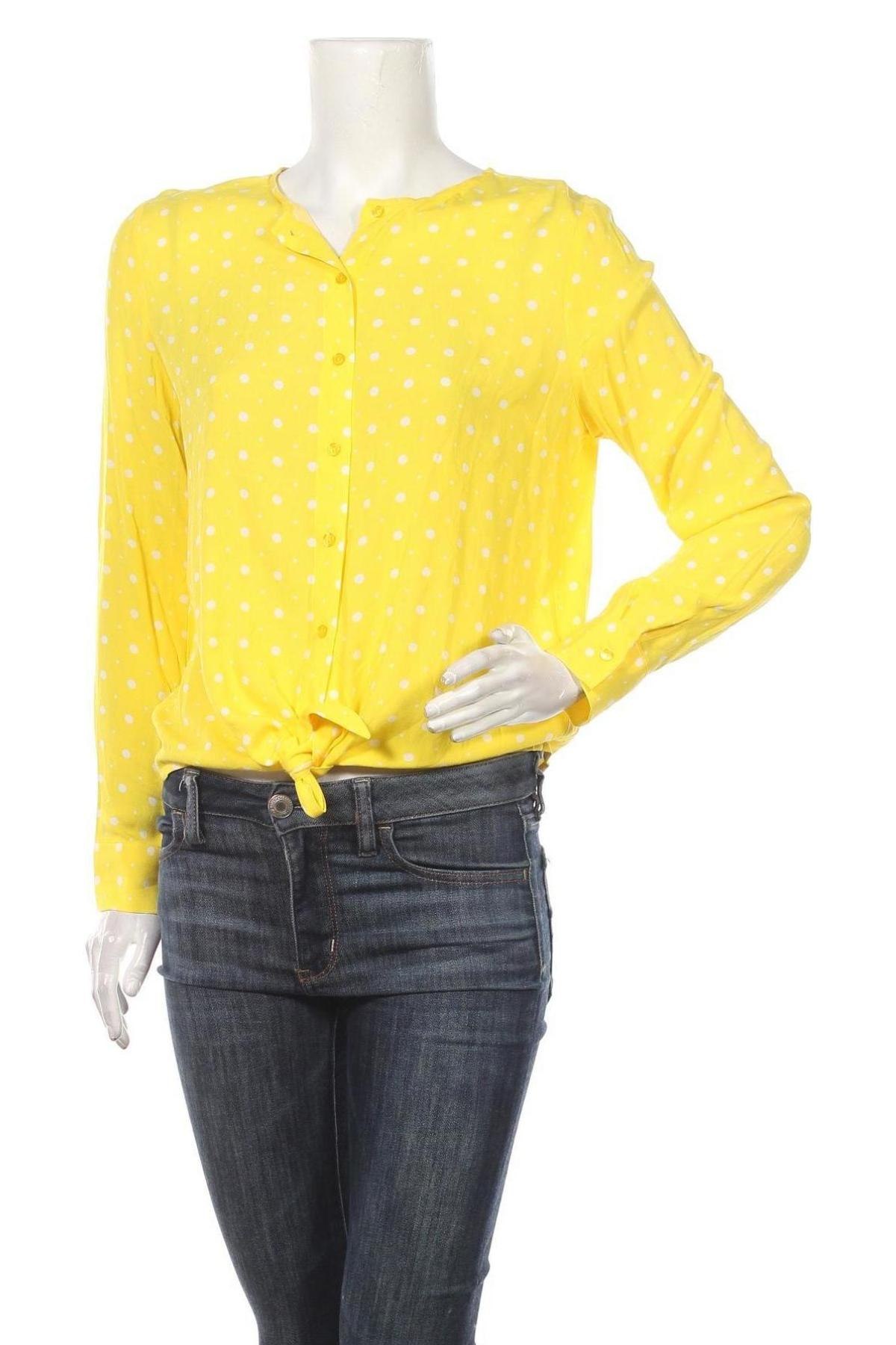 Γυναικείο πουκάμισο Zero, Μέγεθος S, Χρώμα Κίτρινο, 100% βισκόζη, Τιμή 13,76 €
