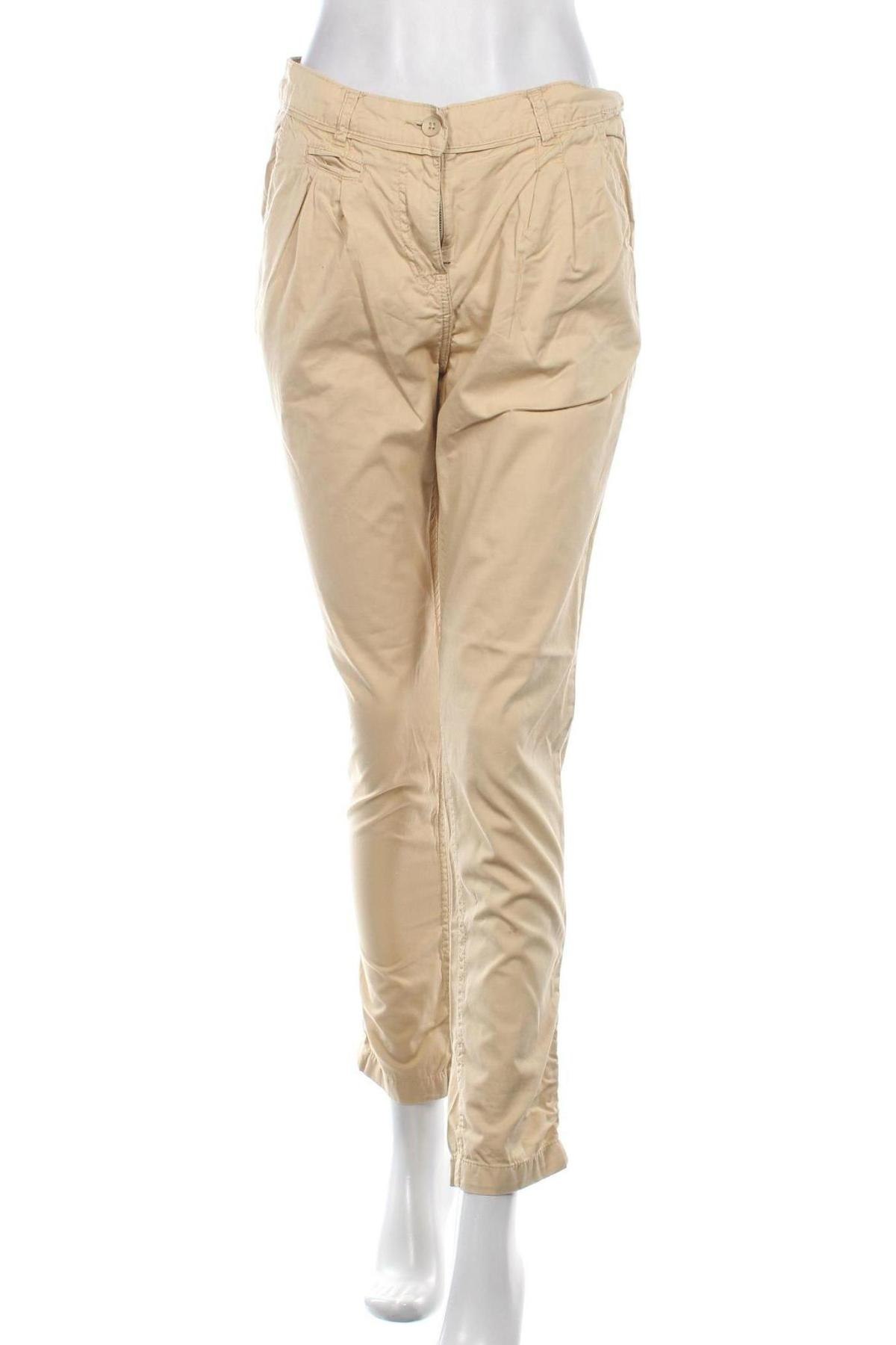 Γυναικείο παντελόνι H&M, Μέγεθος S, Χρώμα  Μπέζ, 100% βαμβάκι, Τιμή 9,09 €