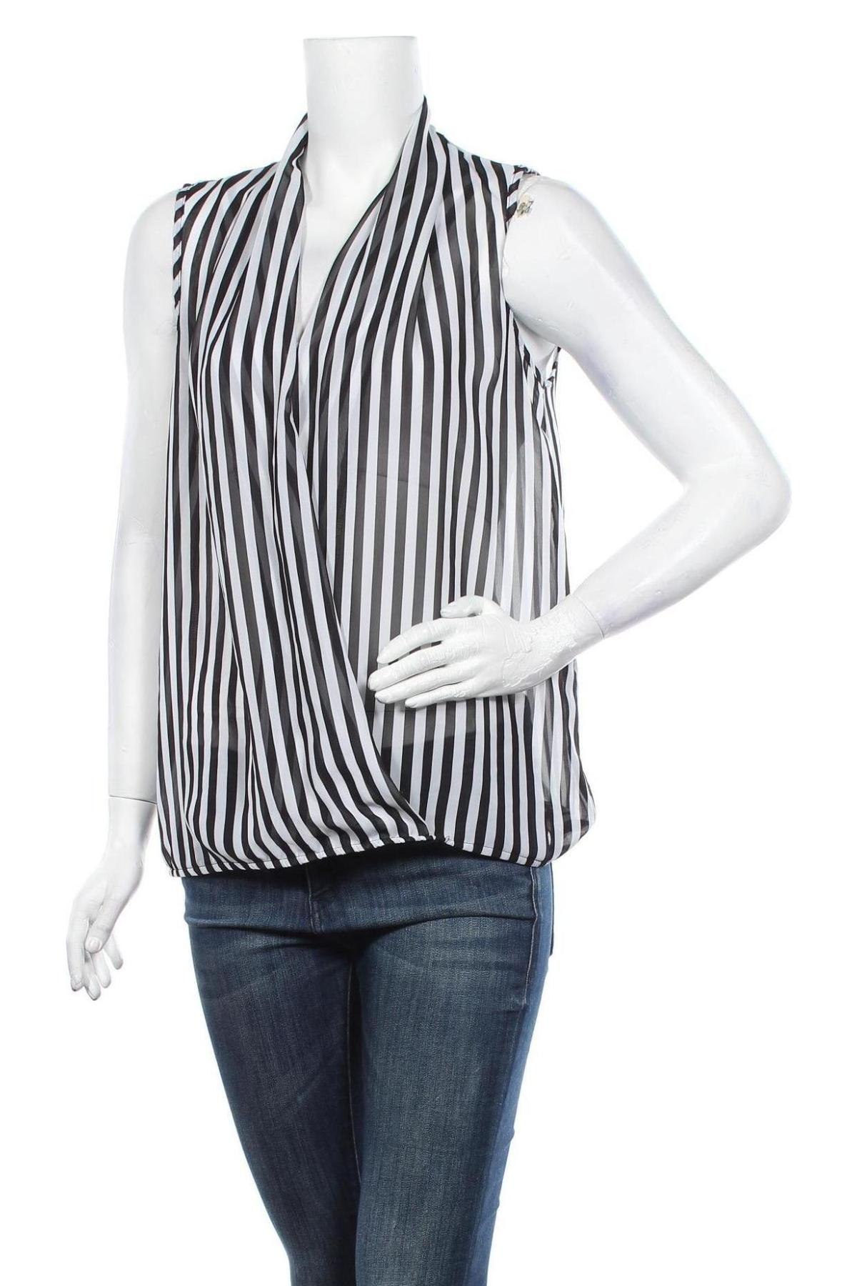 Γυναικείο αμάνικο μπλουζάκι Amisu, Μέγεθος M, Χρώμα Λευκό, Τιμή 1,64 €