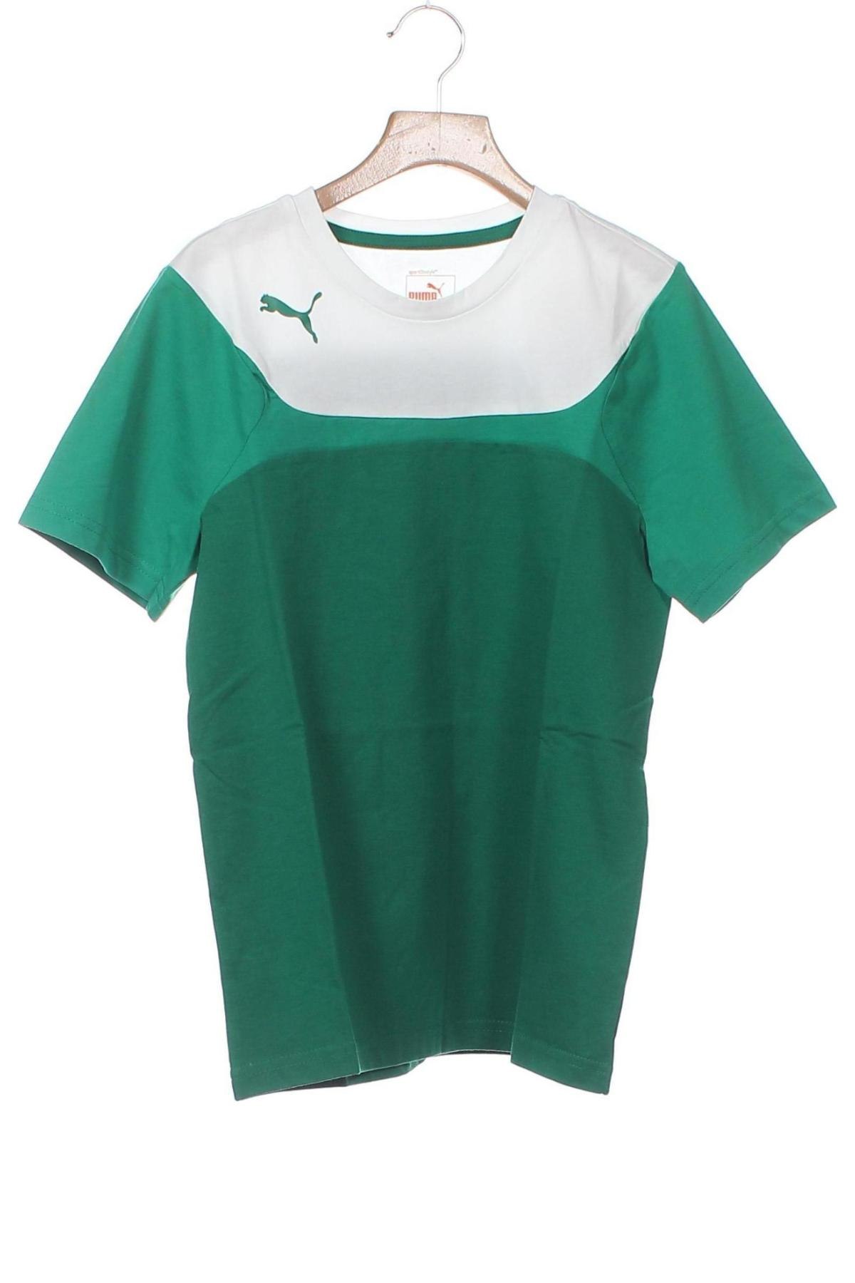 Detské tričko PUMA, Veľkosť 11-12y/ 152-158 cm, Farba Zelená, 65% polyester, 35% bavlna, Cena  25,26 €