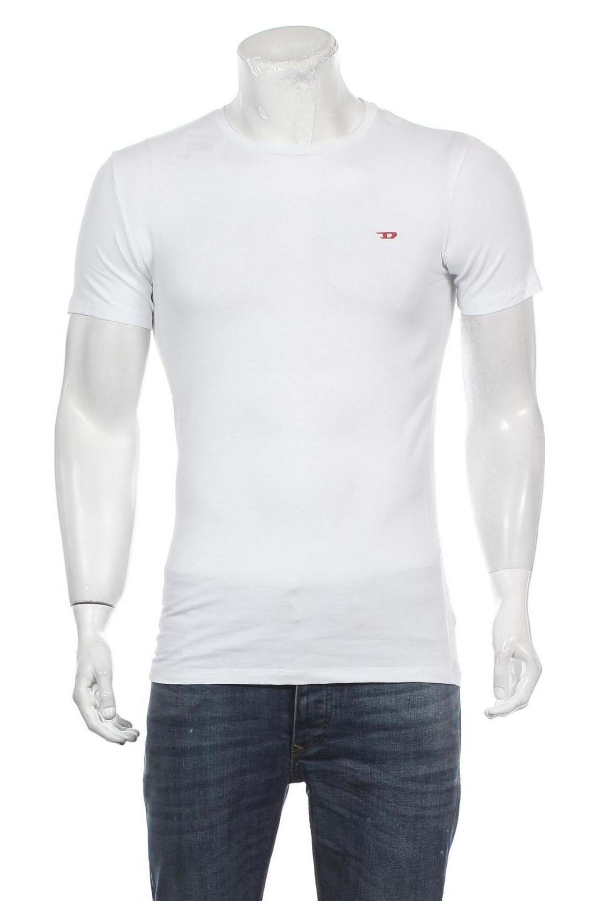 Pánské tričko  Diesel, Velikost S, Barva Bílá, 95% bavlna, 5% elastan, Cena  1 000,00 Kč