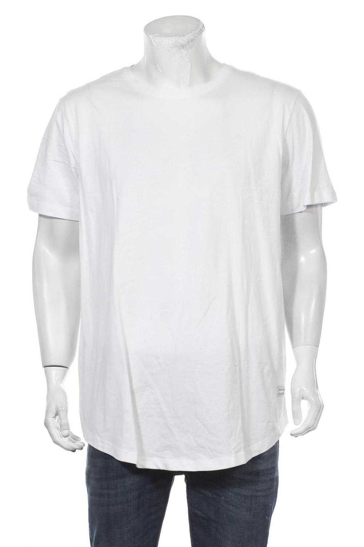 Ανδρικό t-shirt Jack & Jones, Μέγεθος XXL, Χρώμα Λευκό, Βαμβάκι, Τιμή 17,01 €