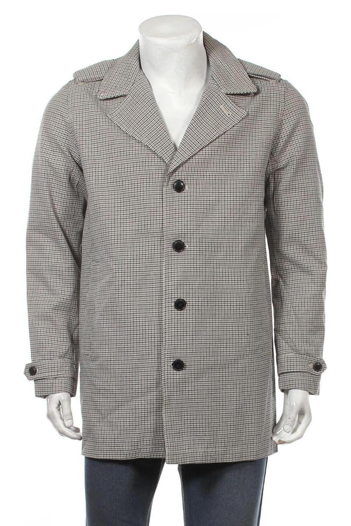 Мъжко палто Premium By Jack & Jones, Размер L, Цвят Многоцветен, 65% полиестер, 35% памук, Цена 30,94 лв.