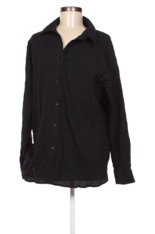 Дамска риза Boohoo, Размер XL, Цвят Черен, 99% памук, 1% еластан, Цена 51,00 лв.