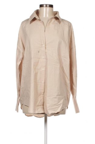 Γυναικείο πουκάμισο Zara, Μέγεθος XL, Χρώμα  Μπέζ, Τιμή 29,69 €