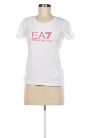 Дамска тениска Emporio Armani, Размер M, Цвят Бял, 95% памук, 5% еластан, Цена 195,00 лв.