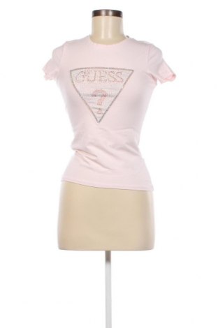 Дамска тениска Guess, Размер XS, Цвят Розов, 95% памук, 5% еластан, Цена 91,00 лв.