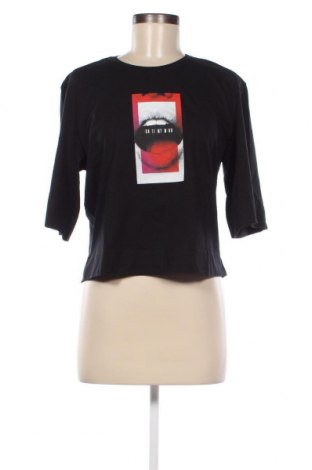 Дамска тениска Sisley, Размер S, Цвят Черен, Памук, Цена 57,00 лв.