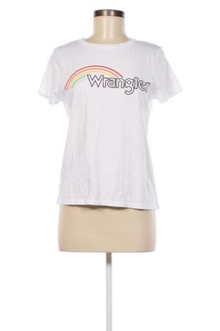 Дамска тениска Wrangler, Размер XS, Цвят Бял, Памук, Цена 91,00 лв.