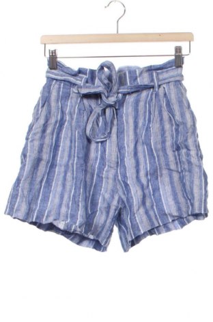 Дамски къс панталон H&M, Размер S, Цвят Син, 95% лен, 5% вискоза, Цена 38,00 лв.